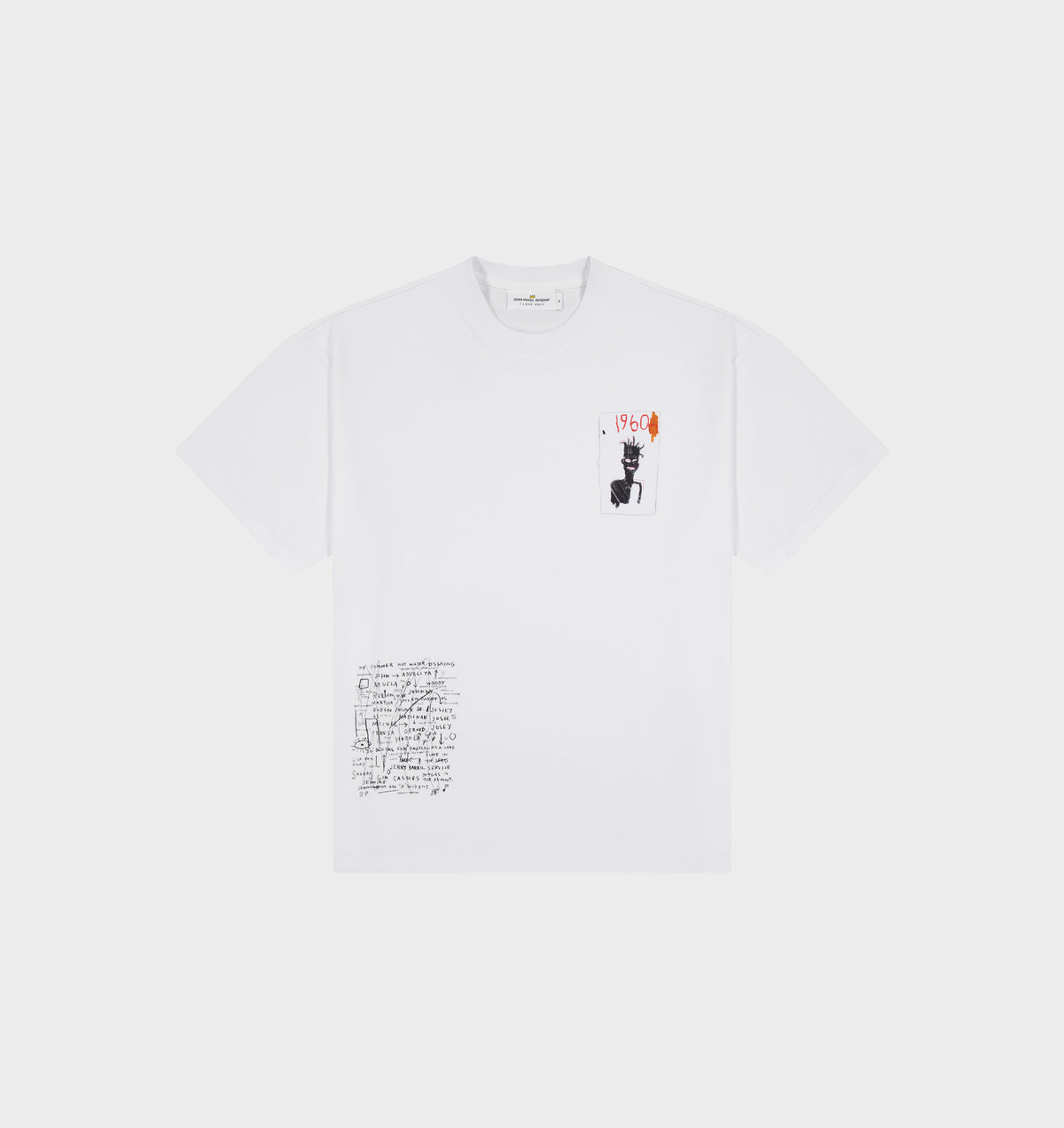 Basquiat Scribble Box Tee 2.0 - White