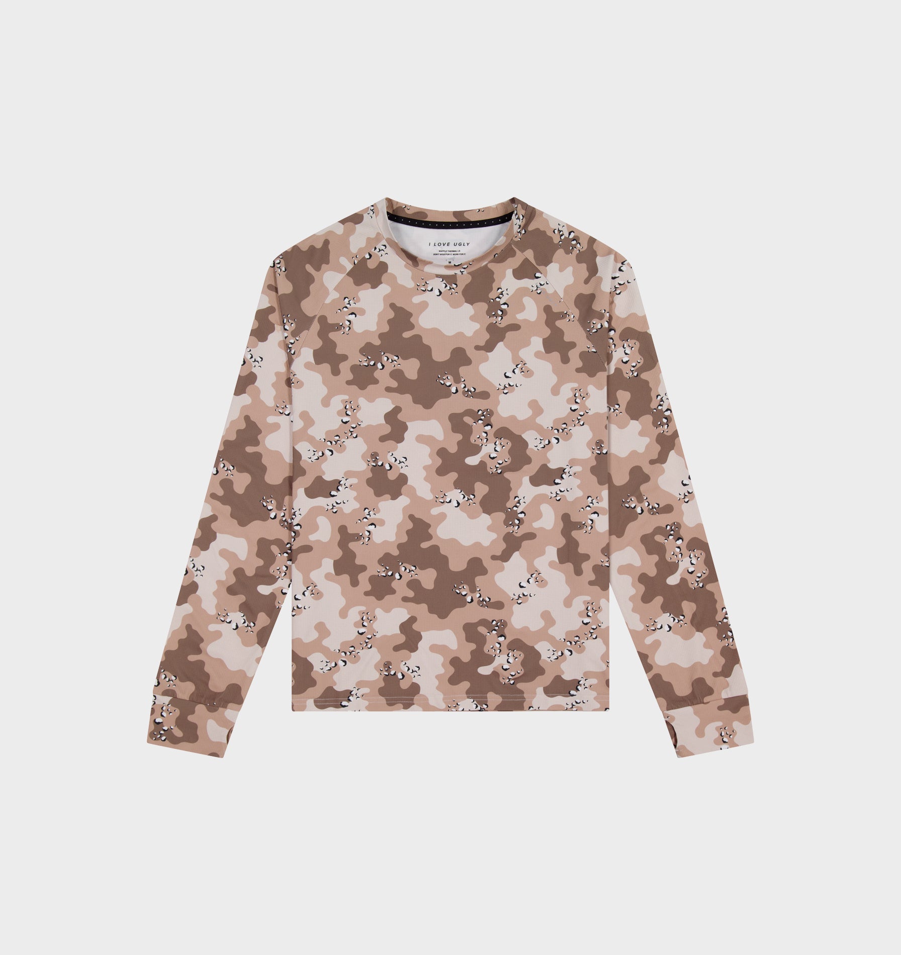 Waffle Thermal LS - Desert Camo | I Love Ugly