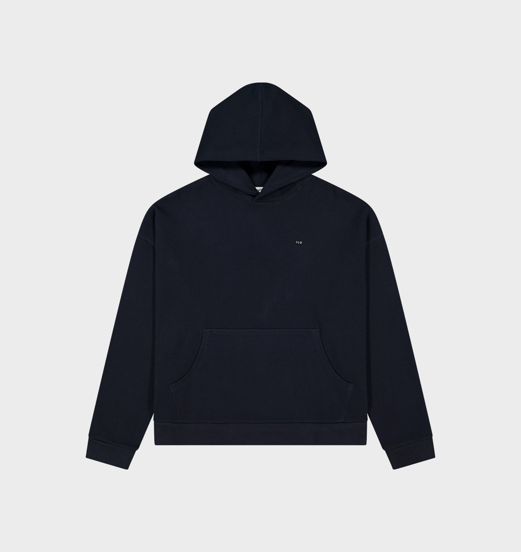 Waffle Oversized Hood - Midnight Navy