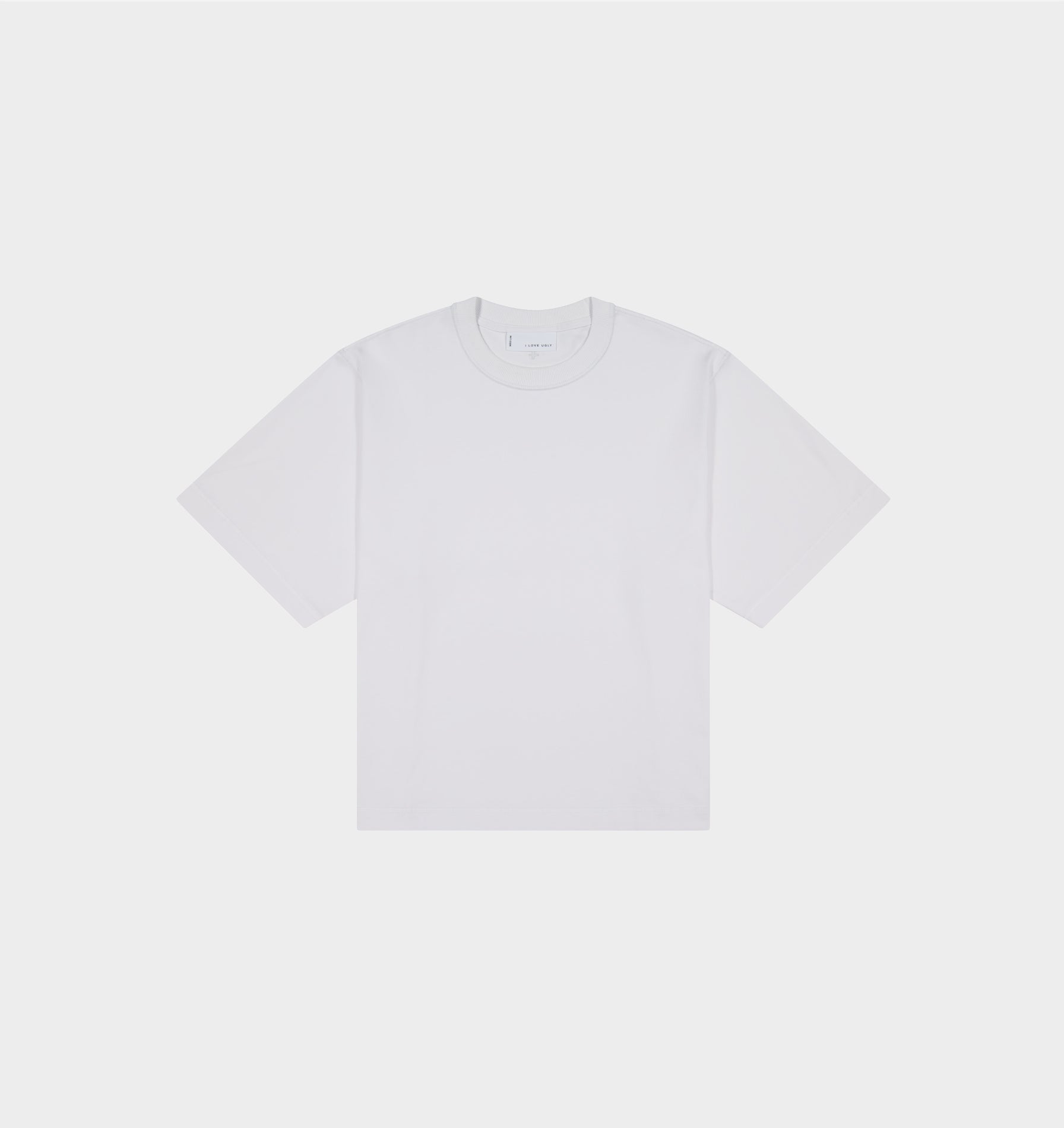 Crop Box Tee - White