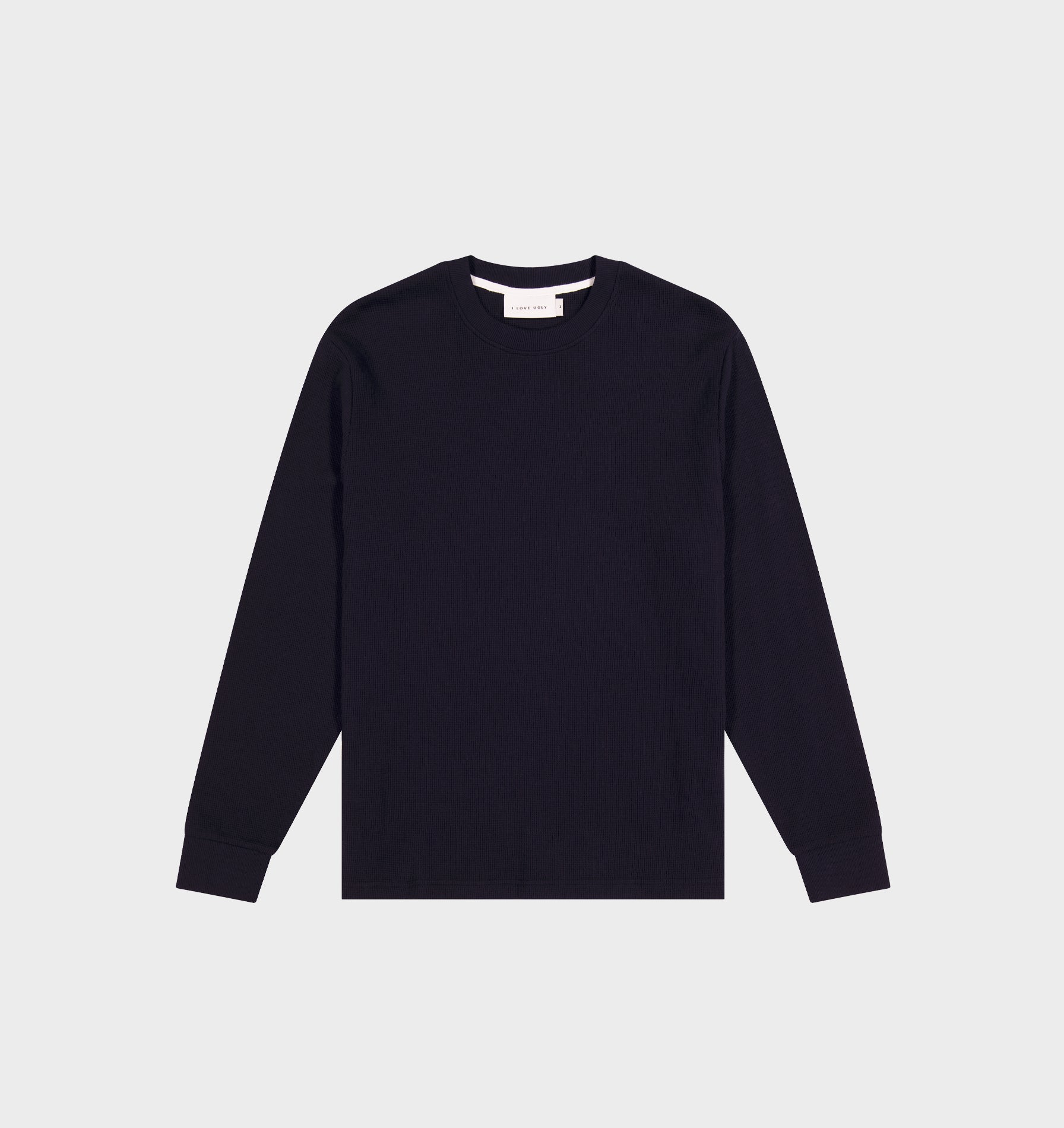 Waffle LS Tee - Midnight Navy | I Love Ugly