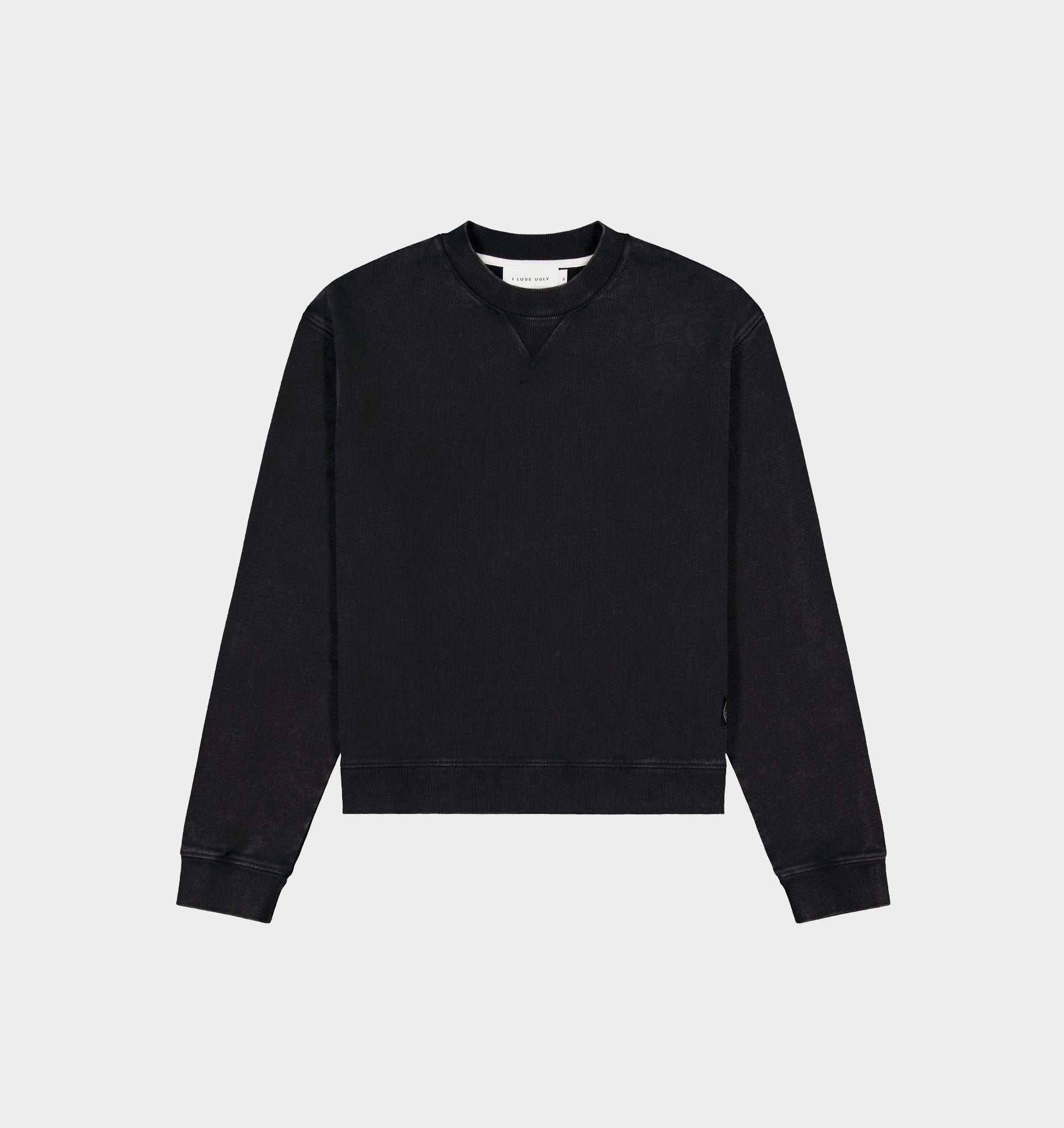 Crop Oversized Crew - Vintage Black | I Love Ugly