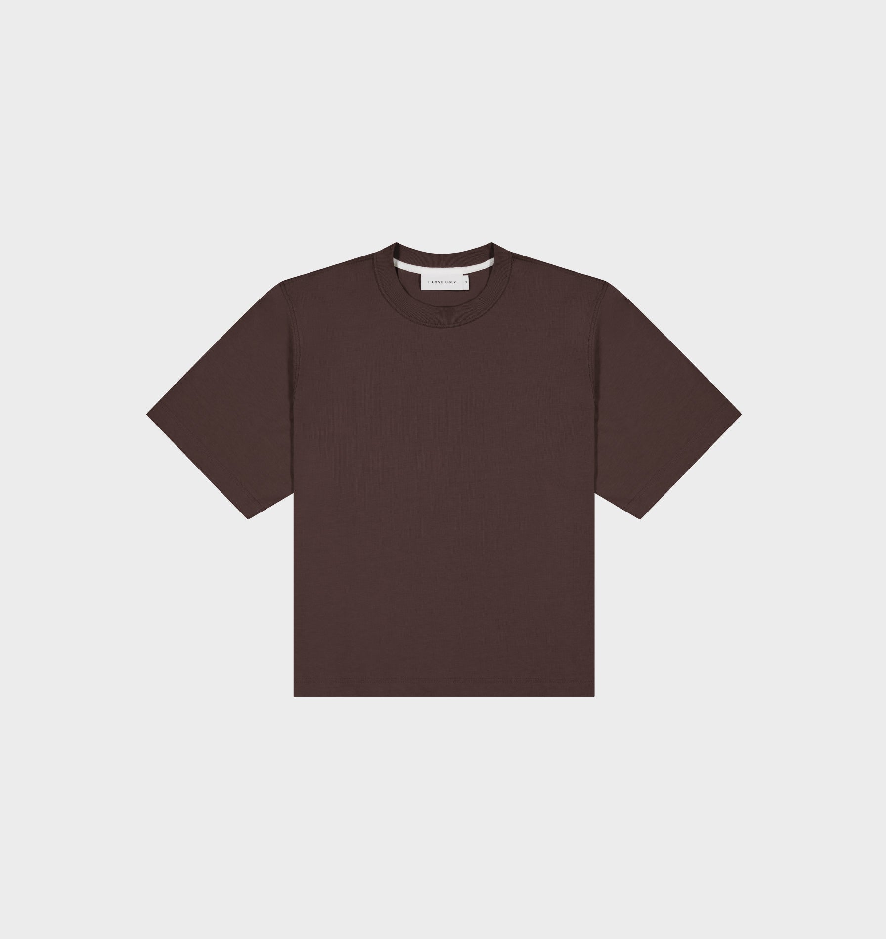 Crop Box Tee - Espresso