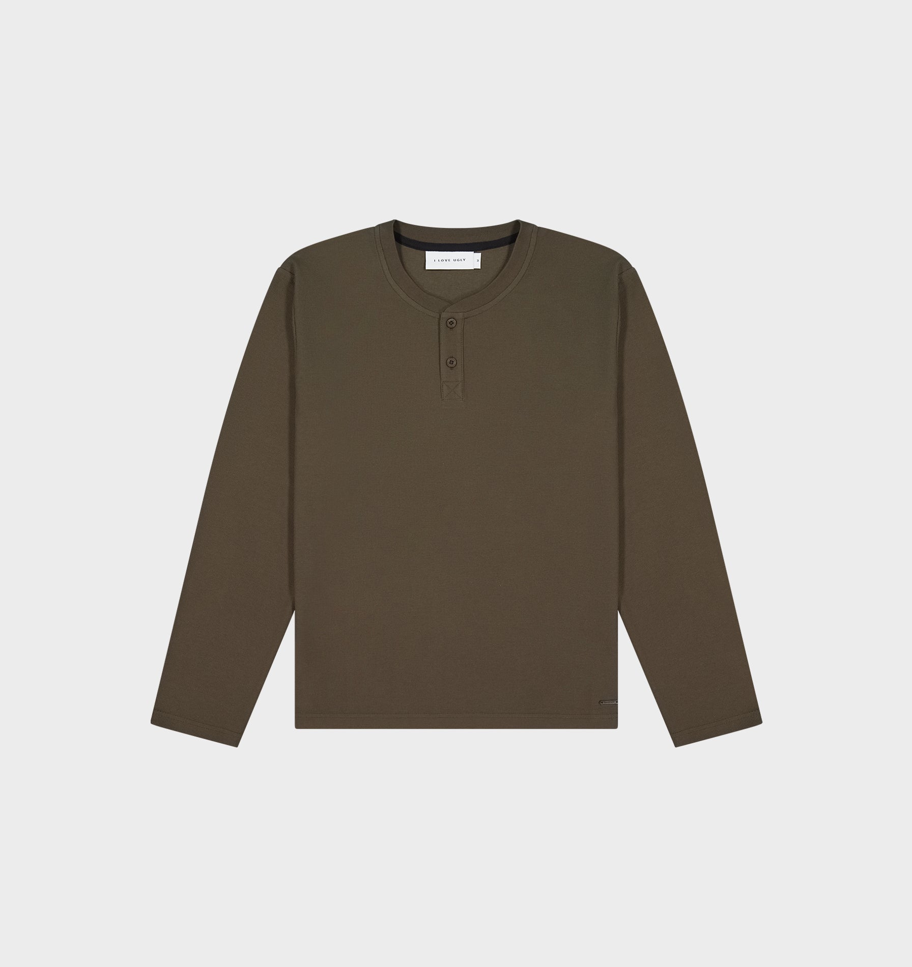 Henley L/S Tee - Olive