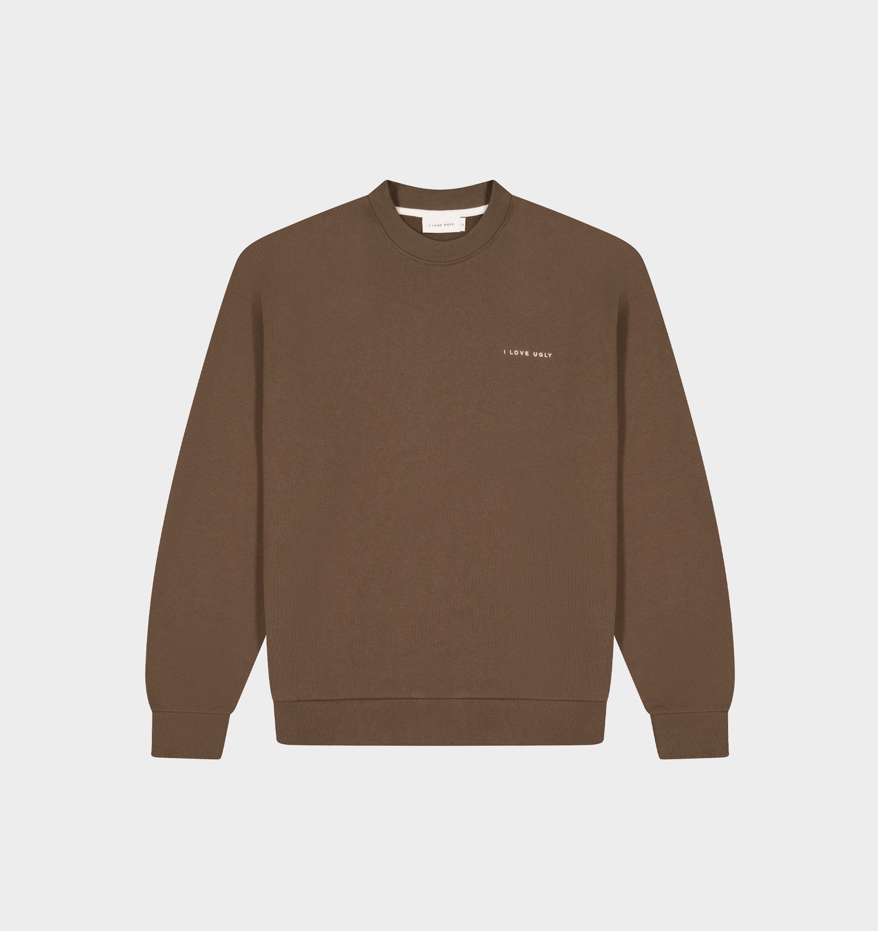 Oversized Crew - Fossil Brown