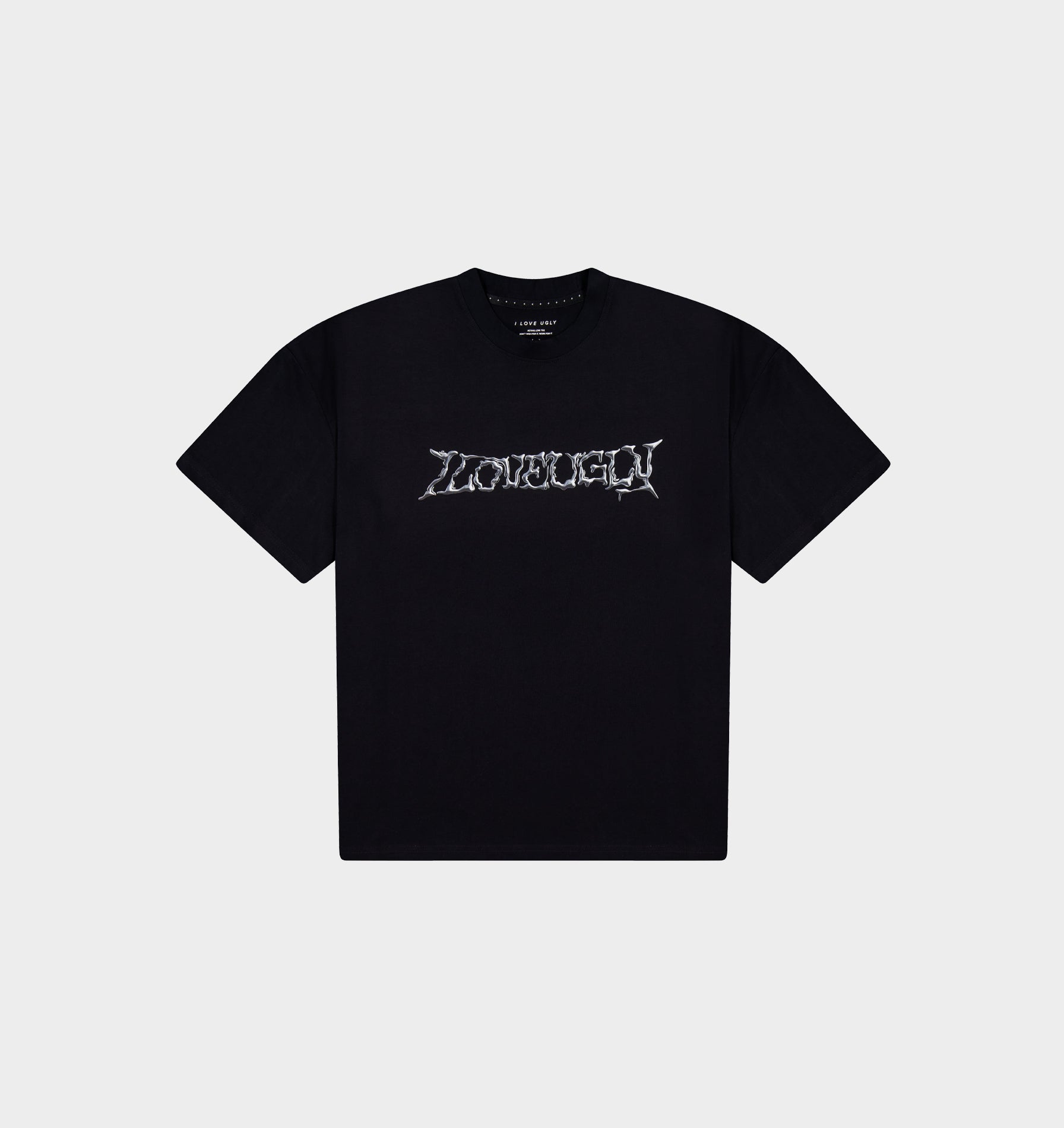 Liquid Metal Active Crop Tee - Black