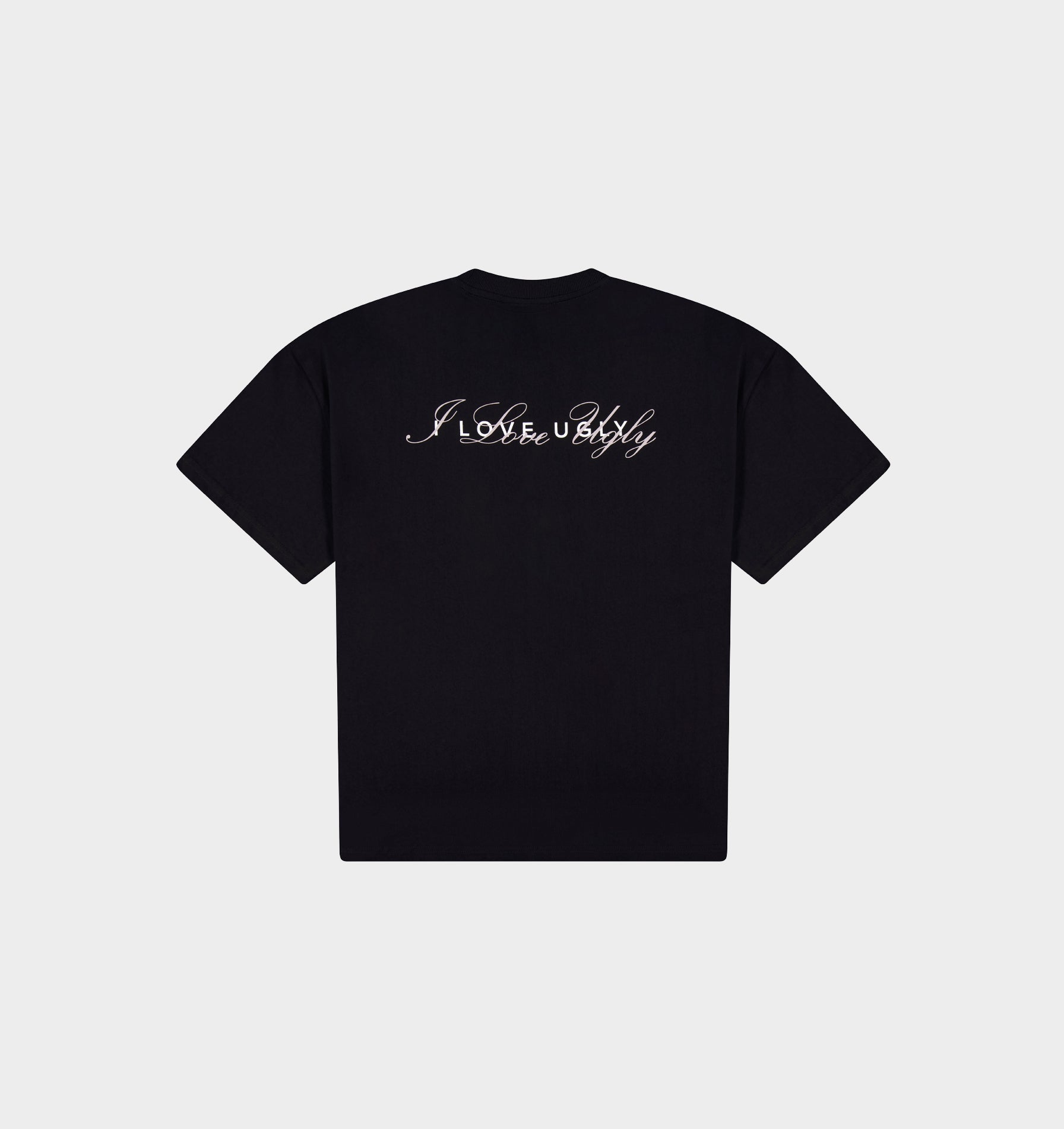 Cursive Box Tee 2.0 - Black