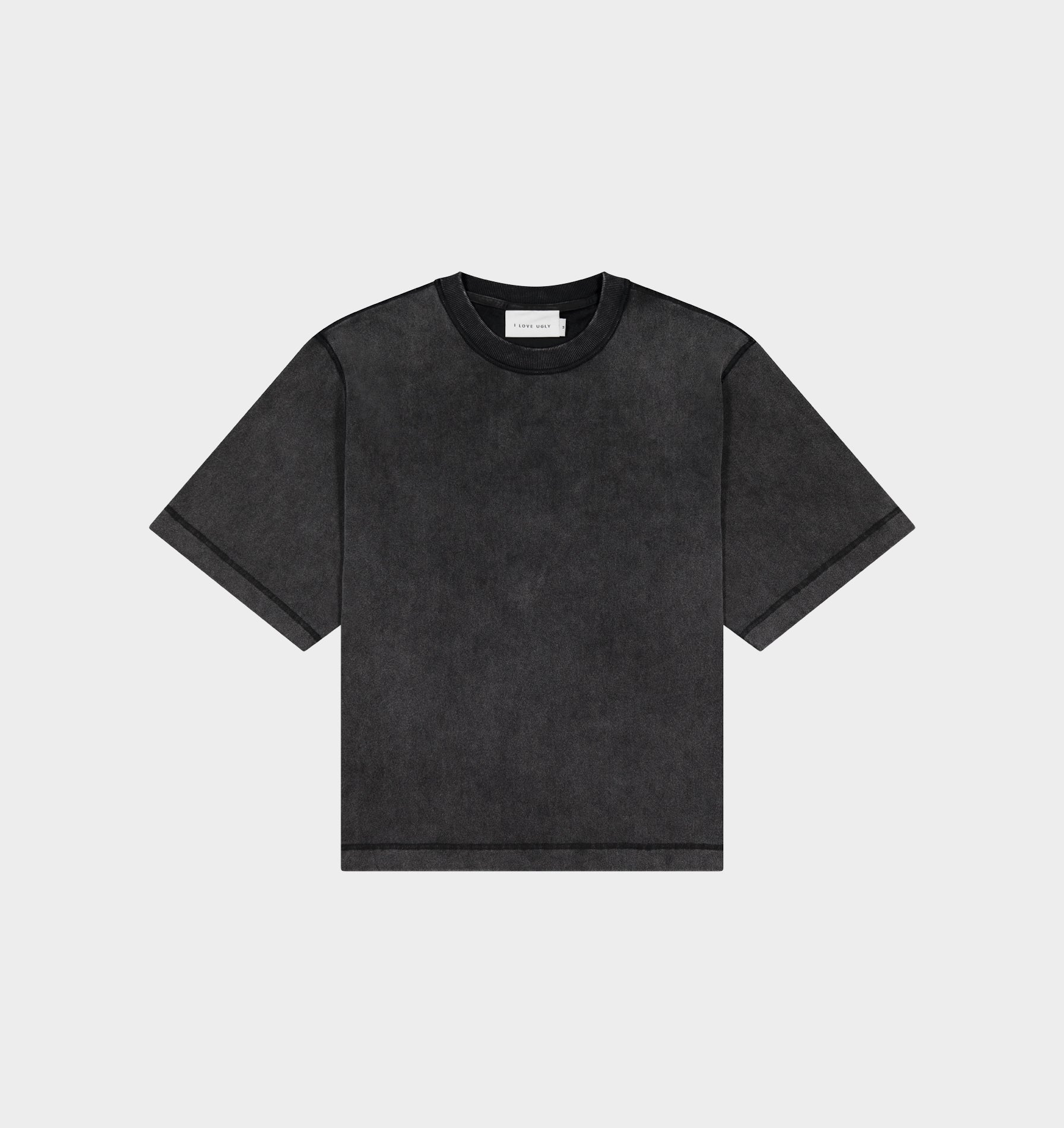 Box Crop Tee - Acid Black