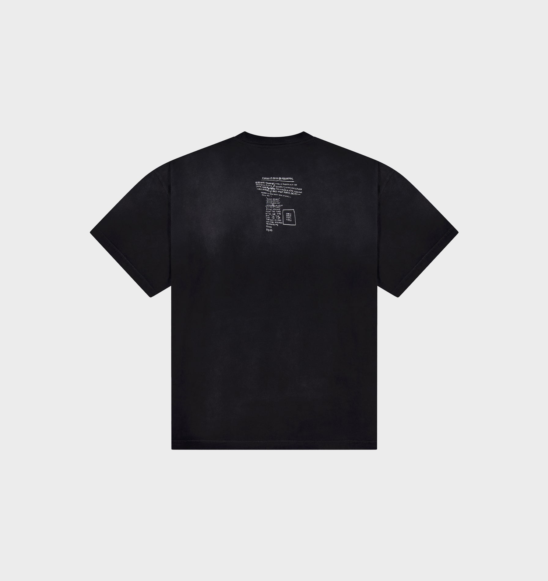 Basquiat Carbon Box Tee 2.0 - Faded Black