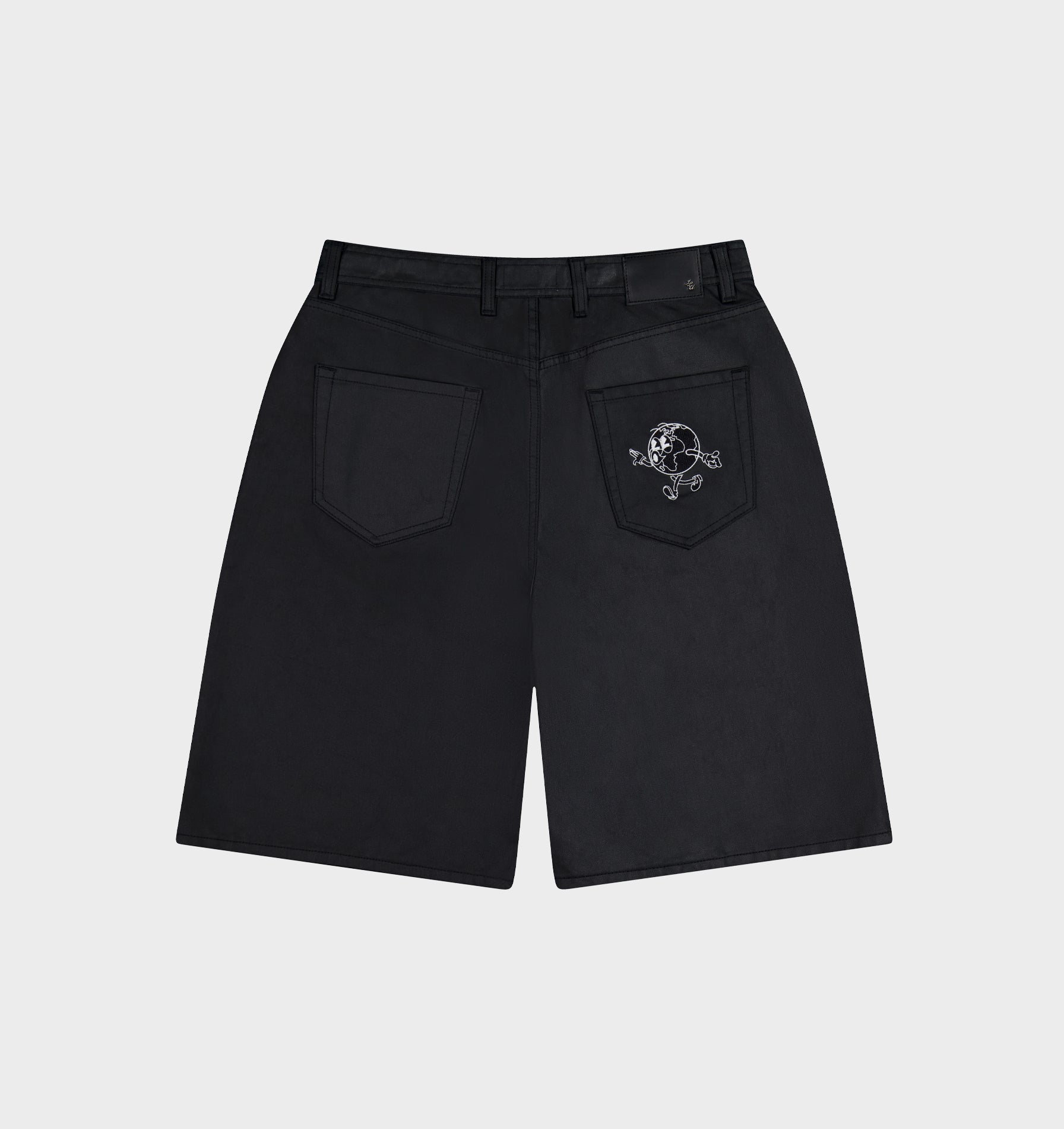 Wyatt Denim Short - Coated Black