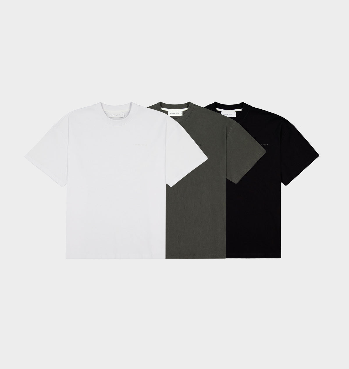 3 Box Tee 2.0 Pack - Black, Washed Black, White
