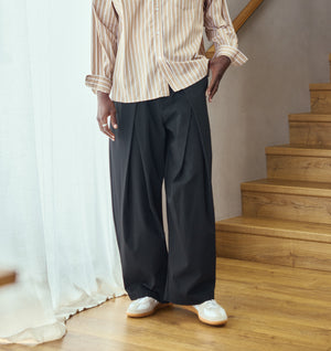 Vermont Pleat Pant - Black