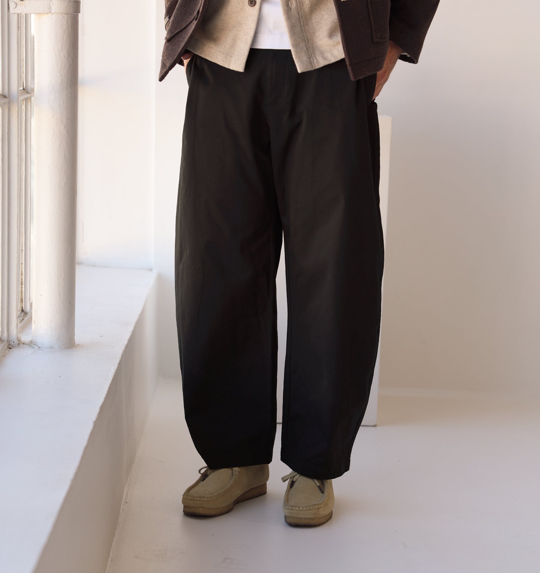 Barrel Leg Pant - Black