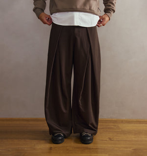 Vermont Pleat Pant - Brown