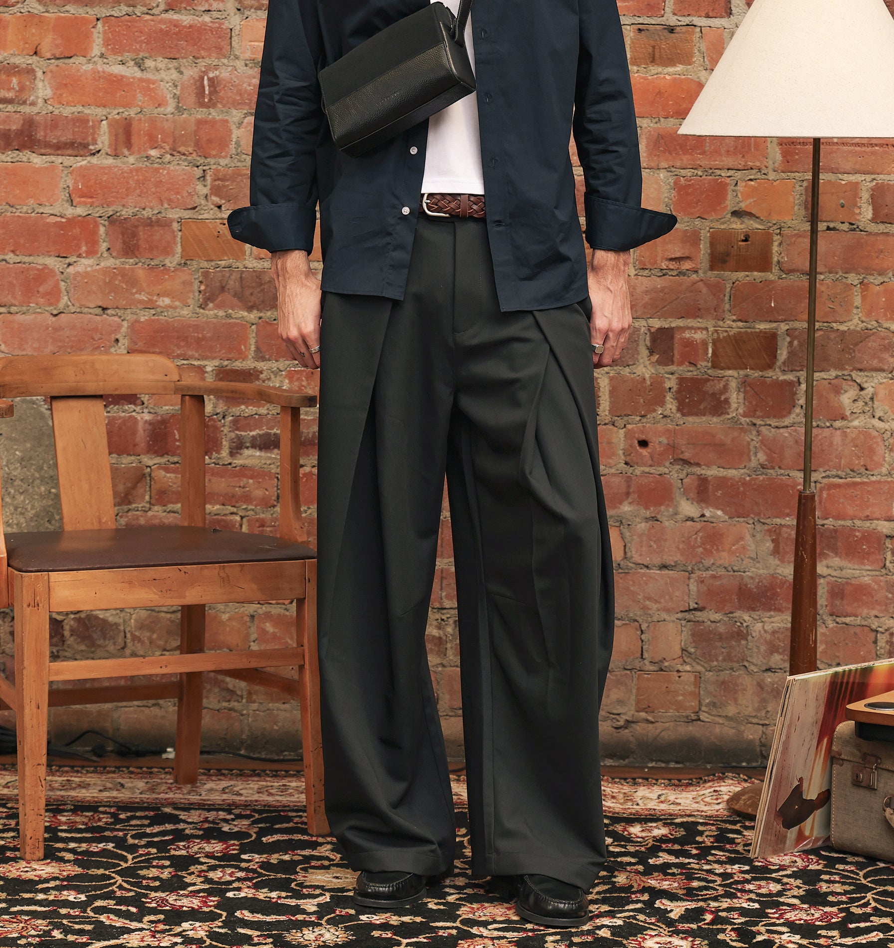 Vermont Pleat Pant - Asphalt
