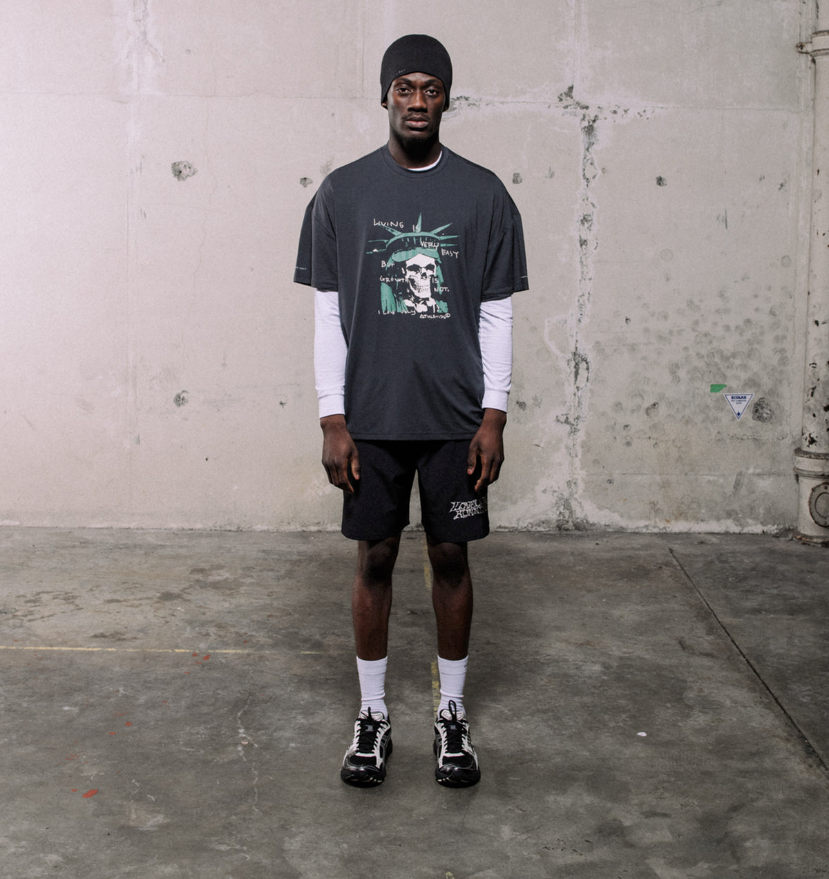 Liberty Active Box Tee - Charcoal