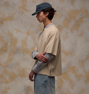 Crop Box Tee - Sandstone
