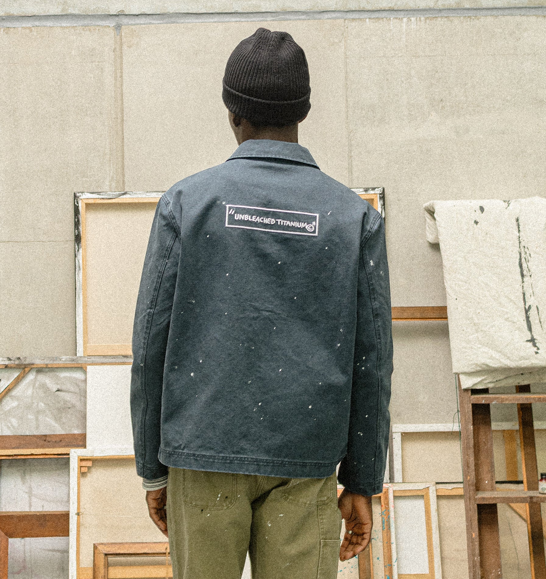 Basquiat Painter Jacket - Steel Blue