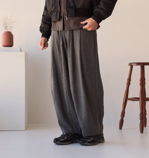 Akashi Wool Pant - Grey Marle