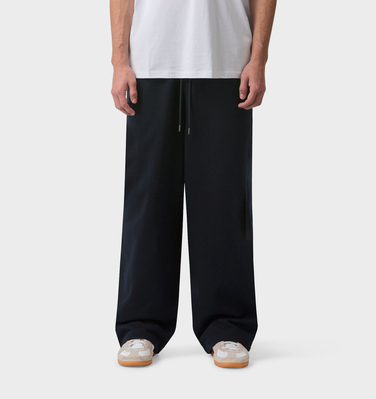 Wide Leg Track Pant - Midnight Navy