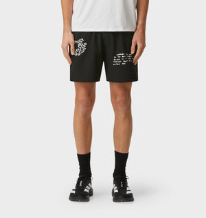 Keith Haring Whatever Active 5 Inch Short - Black