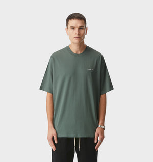 Box Tee - Smokey Green