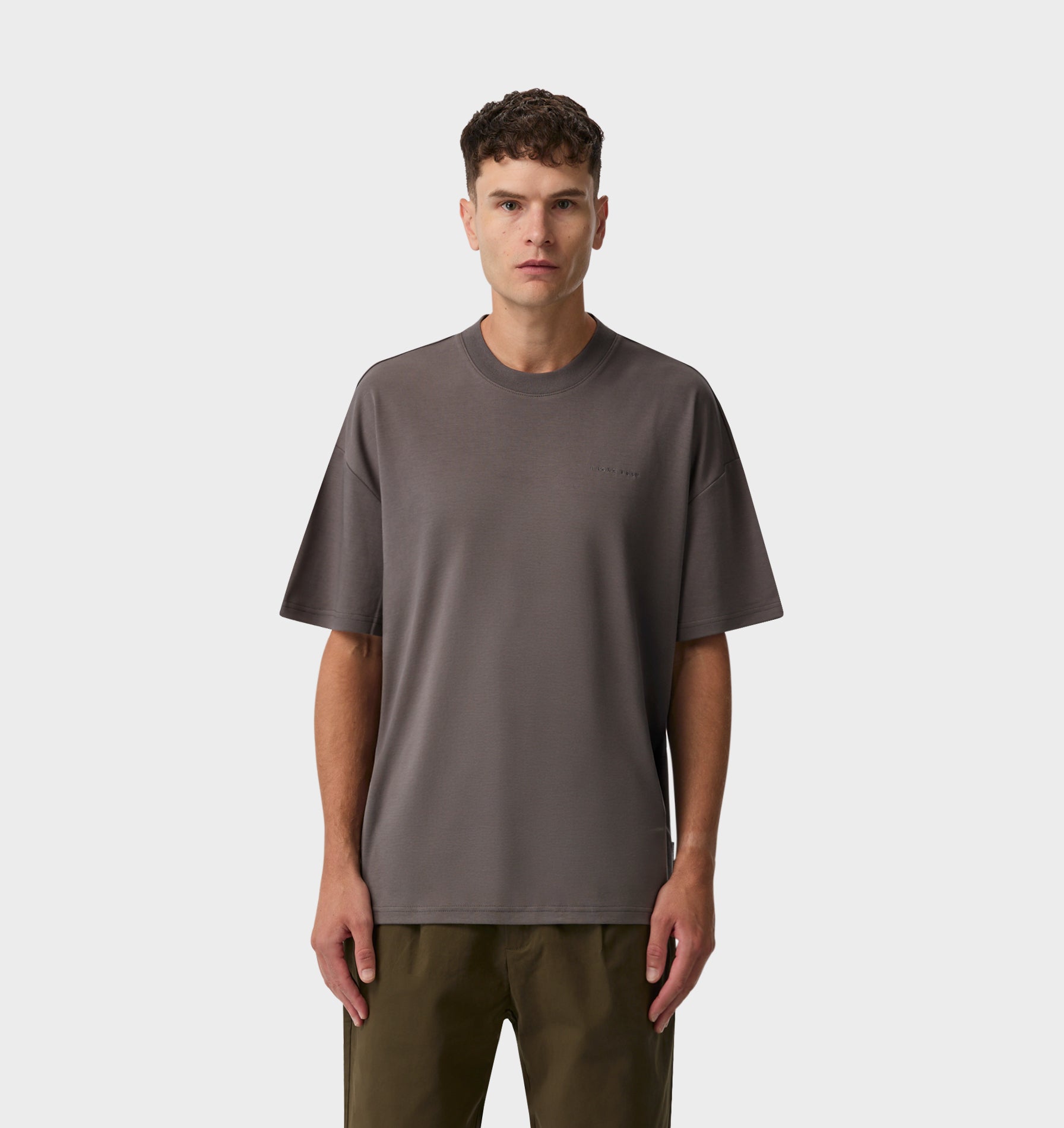 Interlock Box Tee 2.0 - Cobblestone