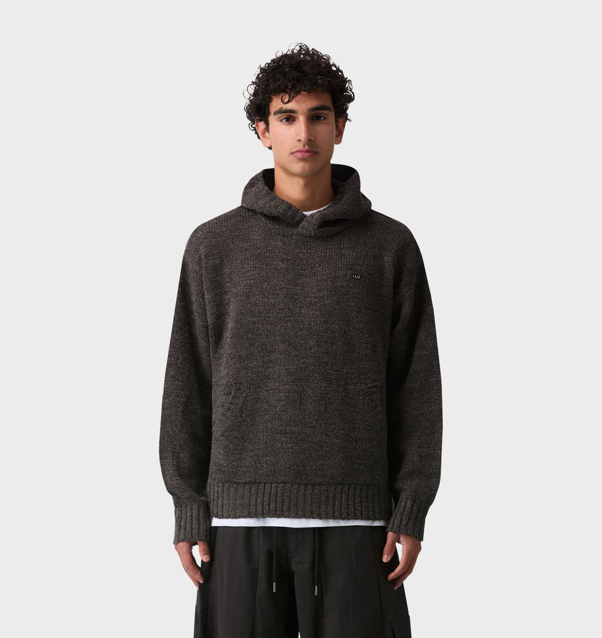 Knit Hood - Charcoal