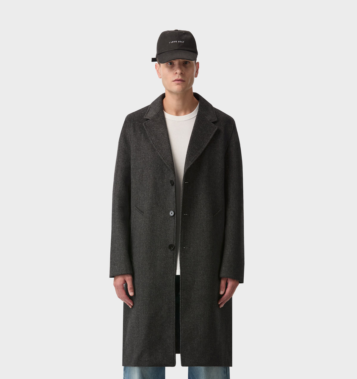 Don Car Coat - Charcoal