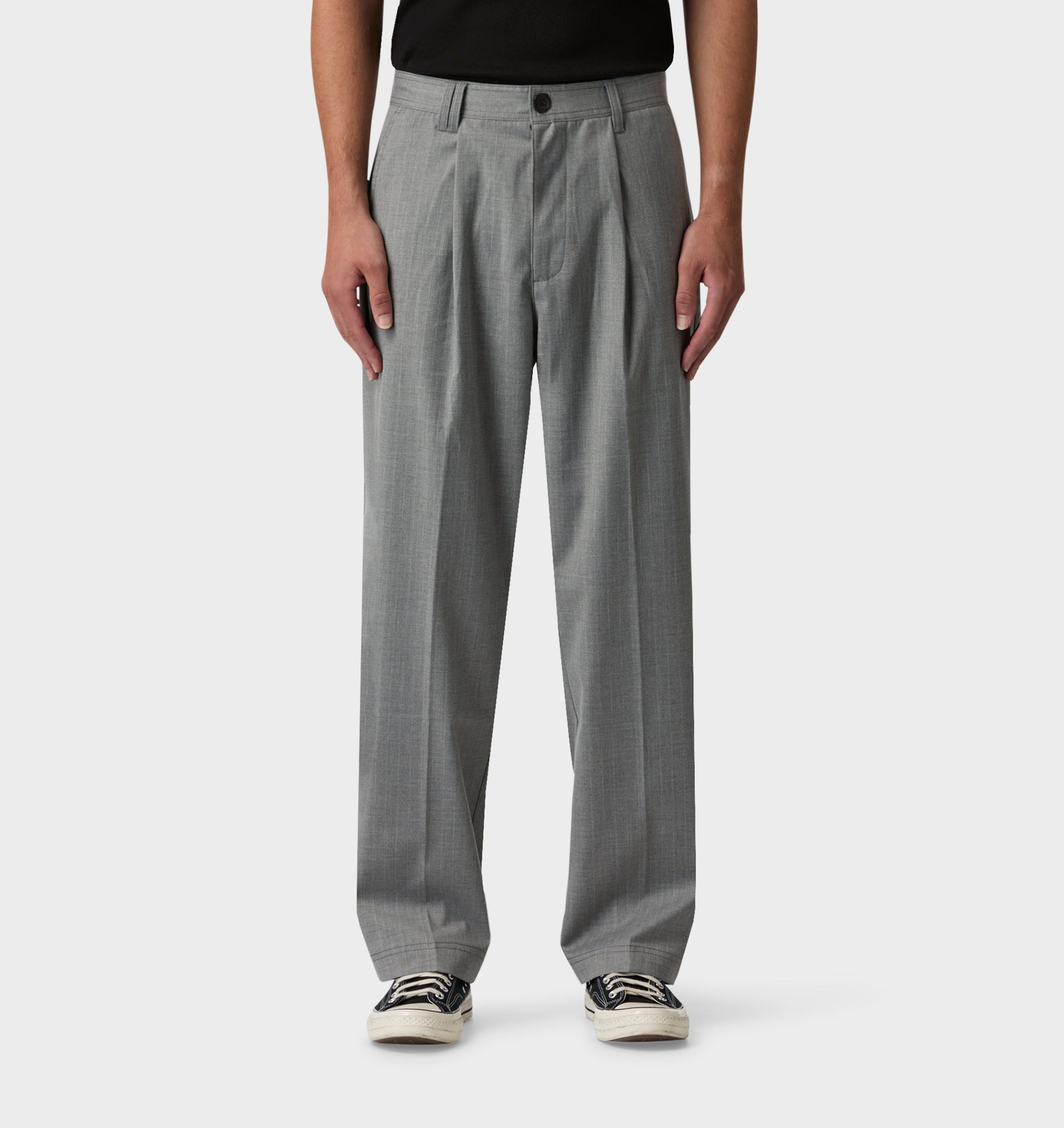 Winston Pant - Grey Pinstripe