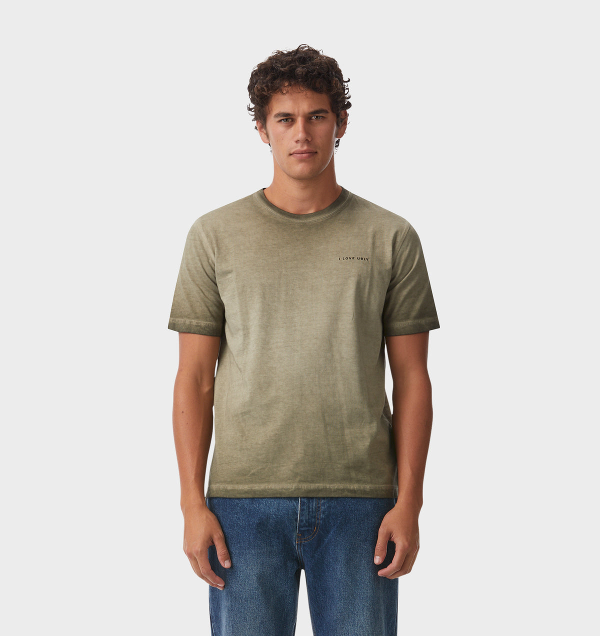 Jeremy Slim Tee - Vintage Moss