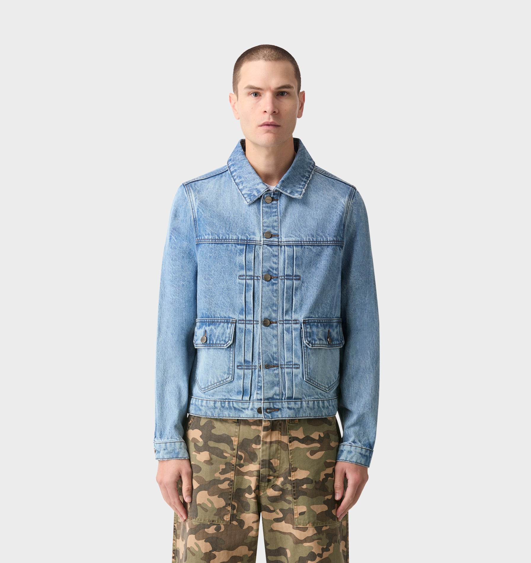 Field Denim Jacket - Washed Vintage Blue