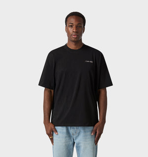 Cursive Box Tee 2.0 - Black