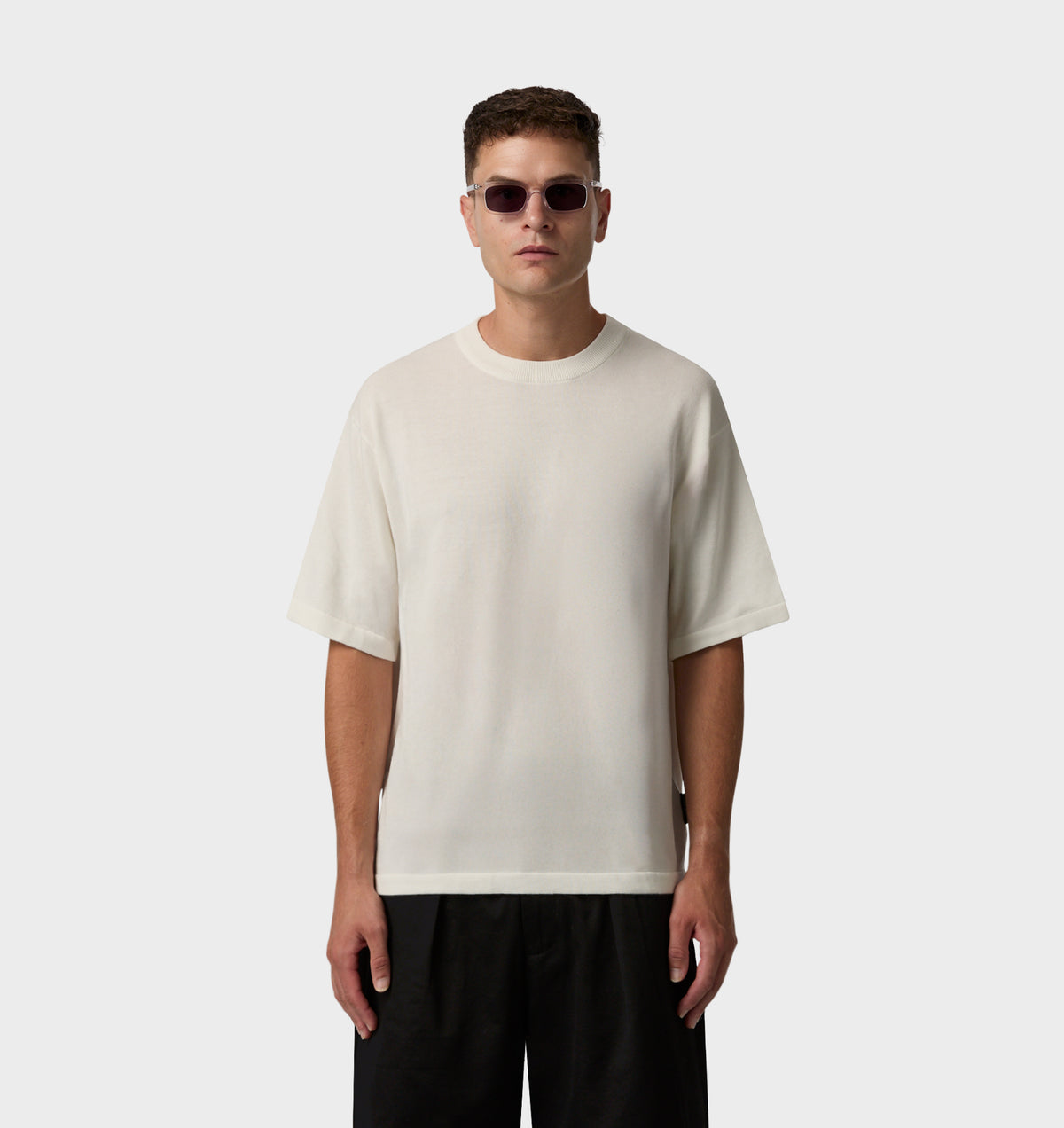 Knit Tee - White