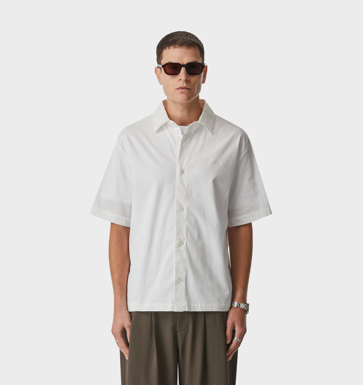 Dawson Boxy SS Shirt - White