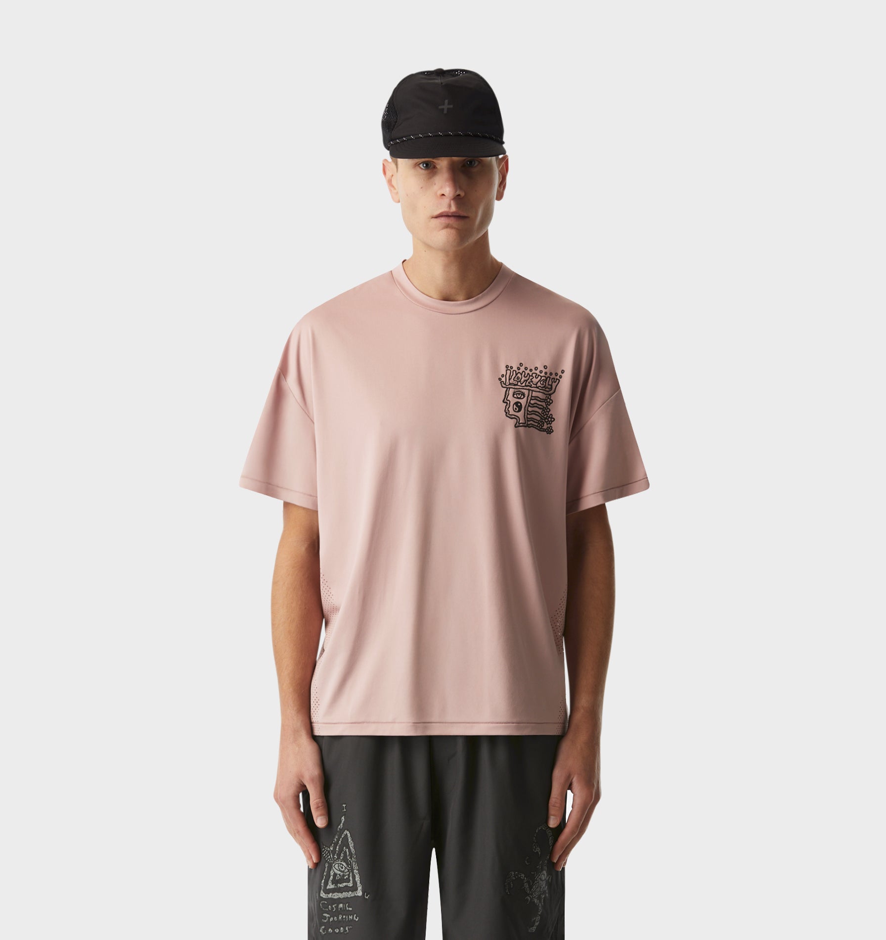 Rebelyuth Active Lewi Tee - Dusky Pink