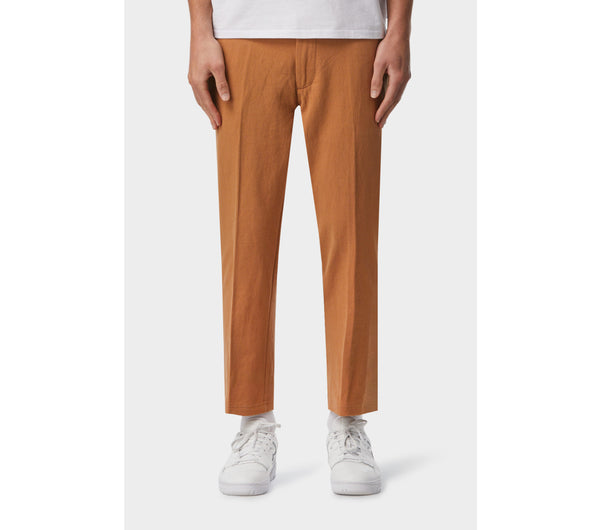 Linen Slim Kobe Pant - Toffee