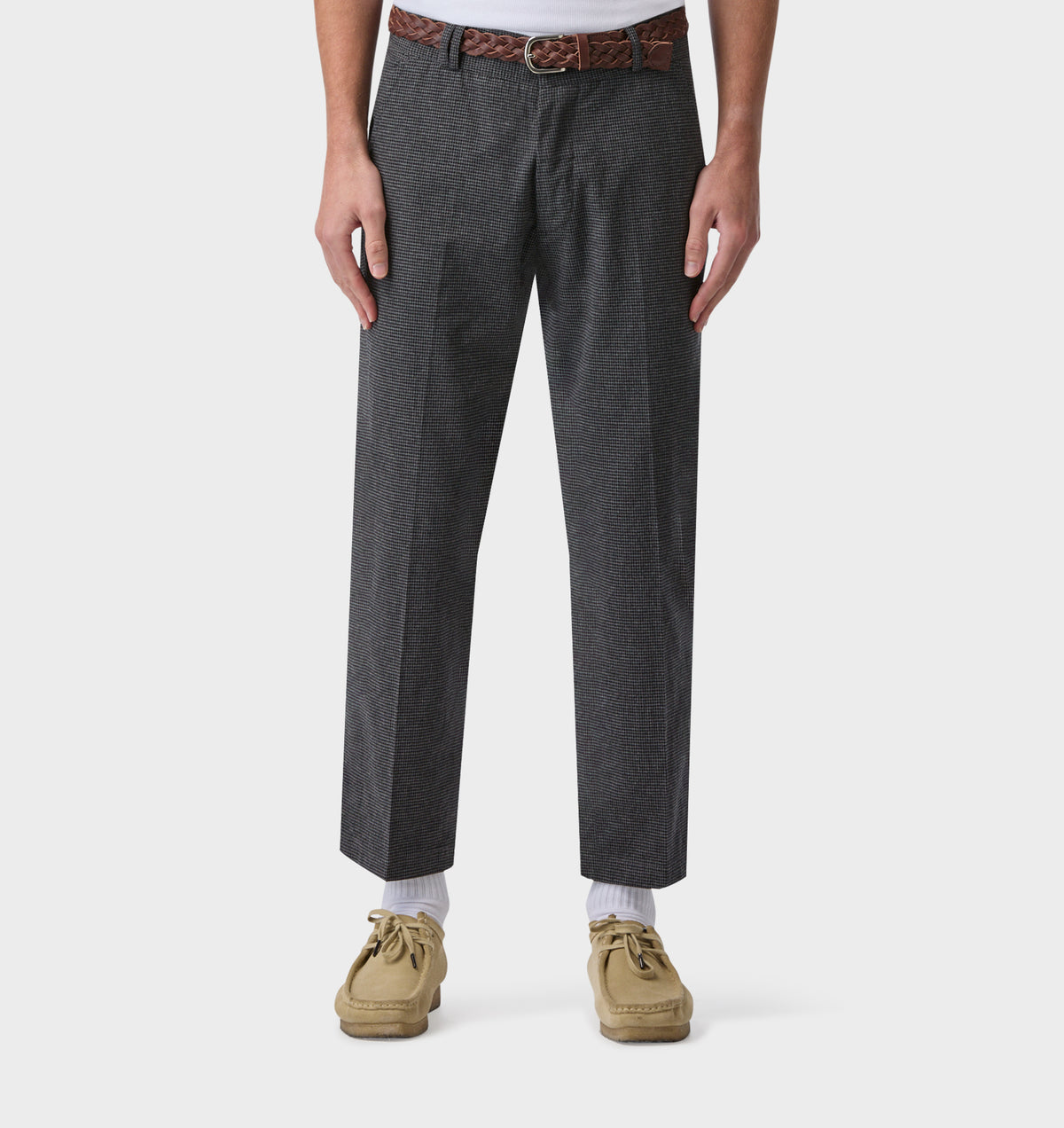 Slim Kobe Pant - Charcoal Houndstooth