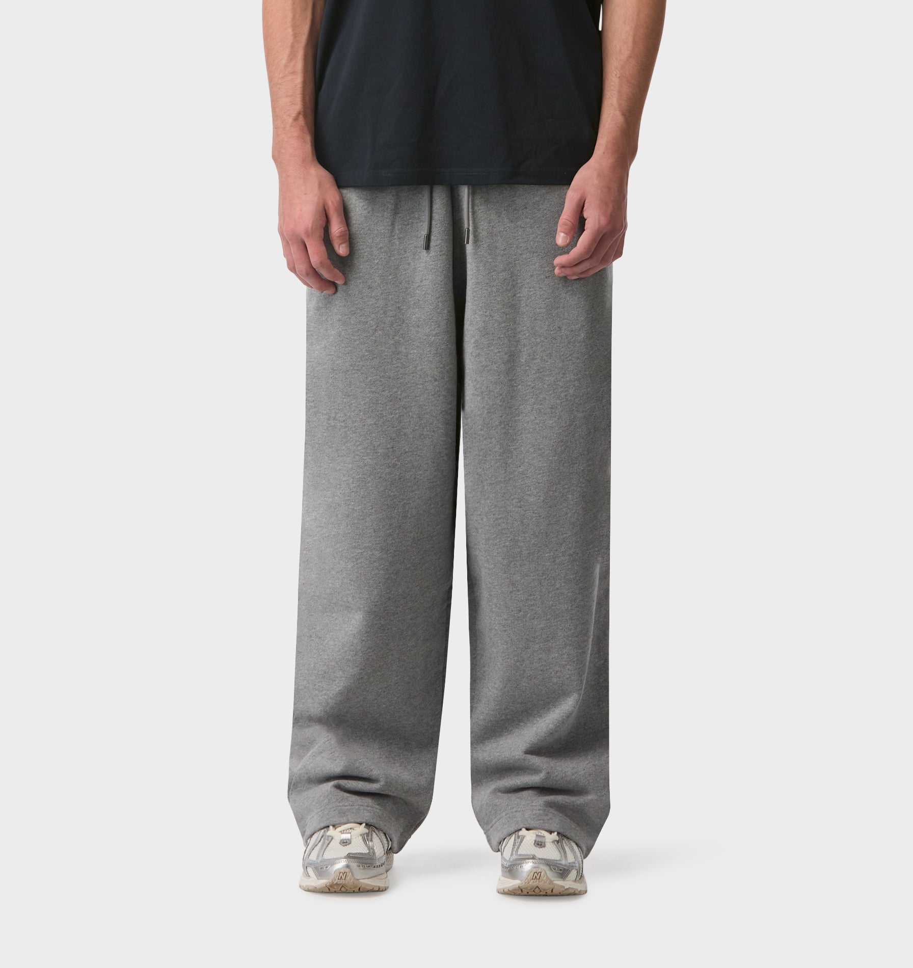 AGOLDE RAMSEY WIDE LEG SWEAT PANTS グレー Wide Leg Track Pant - Grey Marle | I Love Ugly