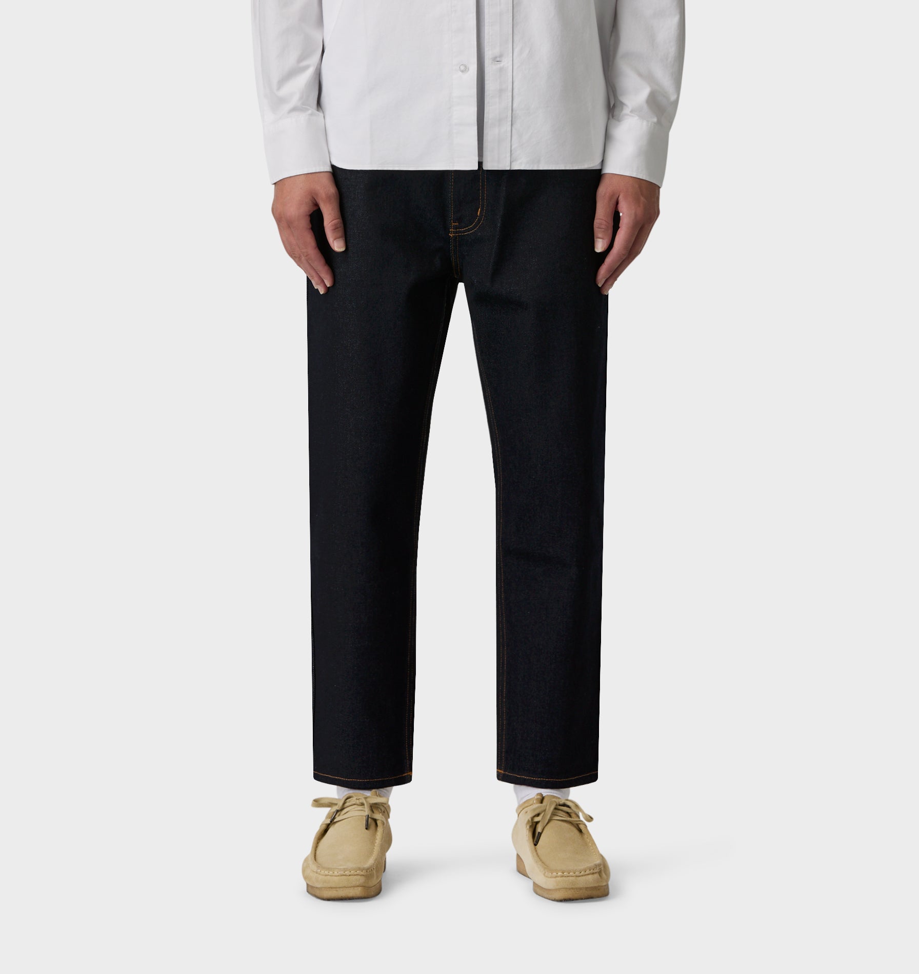 Cropped 90s Denim - Raw Indigo