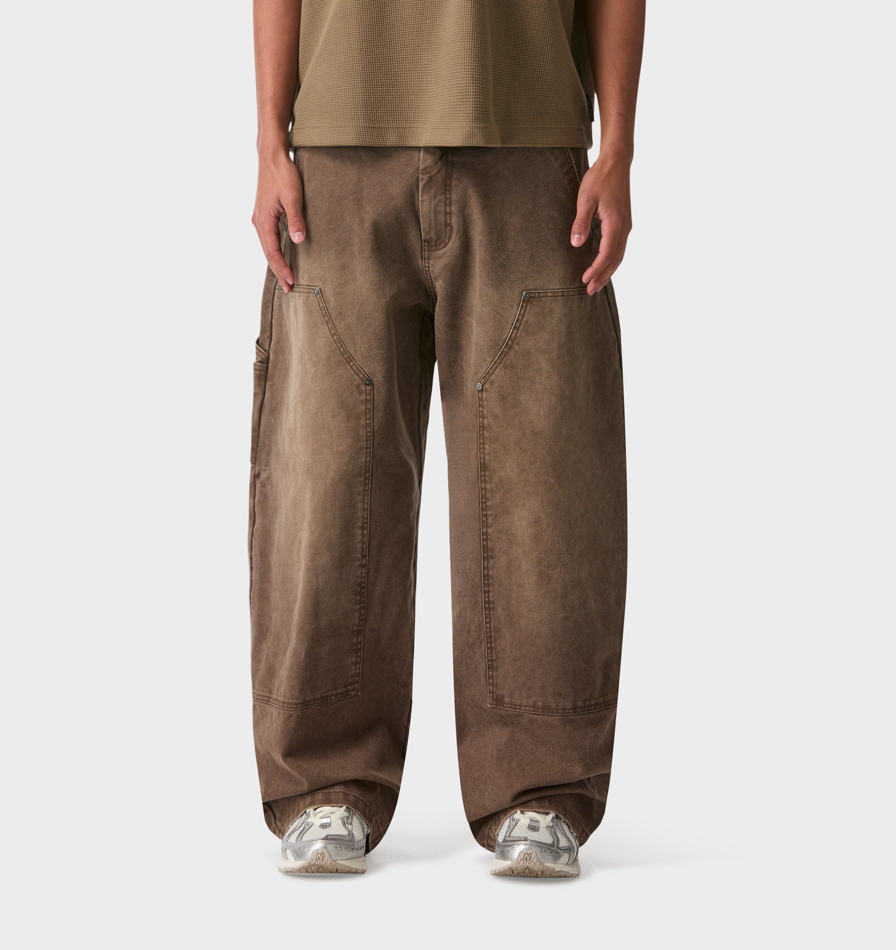 Balloon Double Knee Pant - Vintage Brown | I Love Ugly