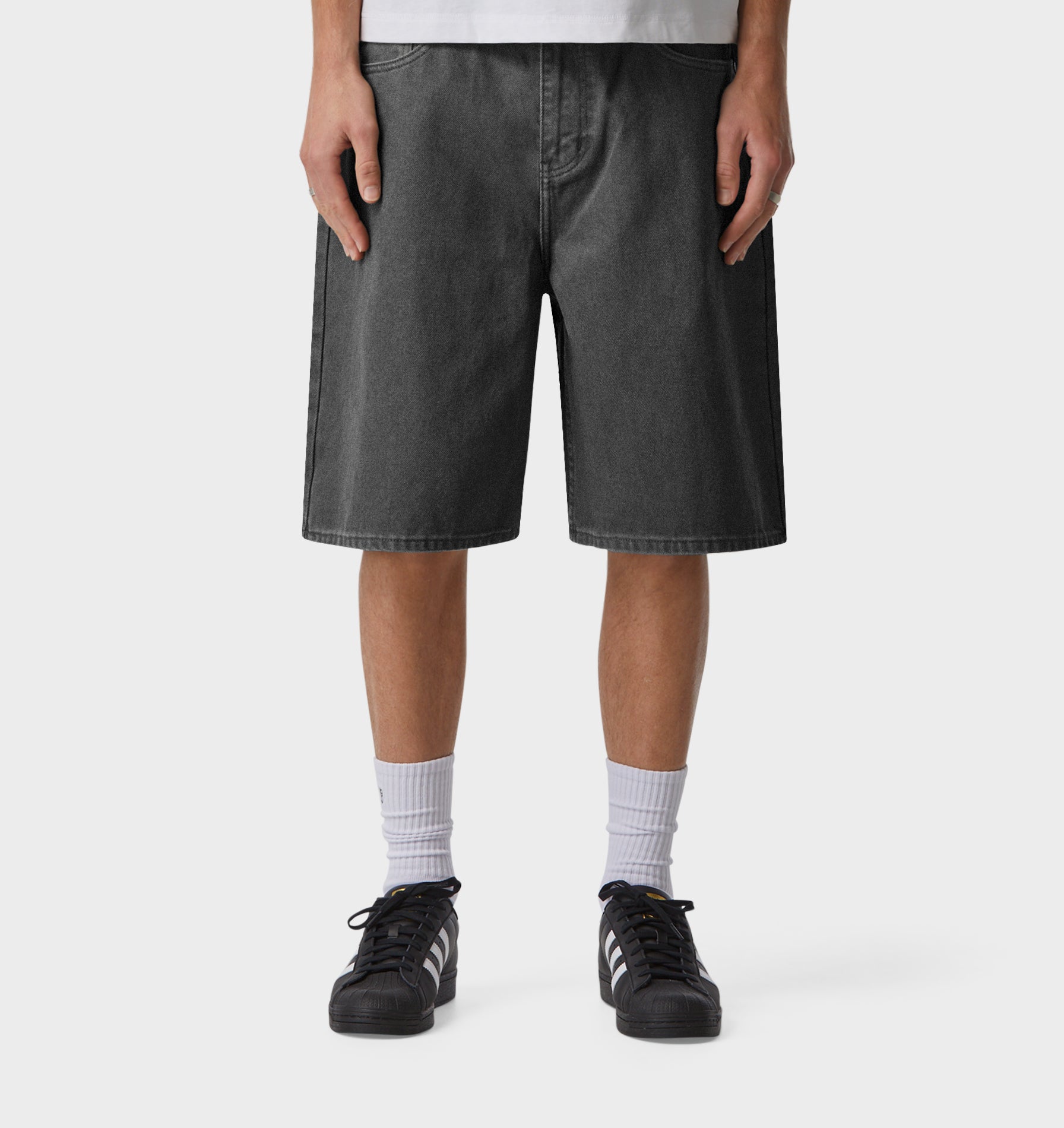 Wyatt Denim Short - Washed Vintage Black