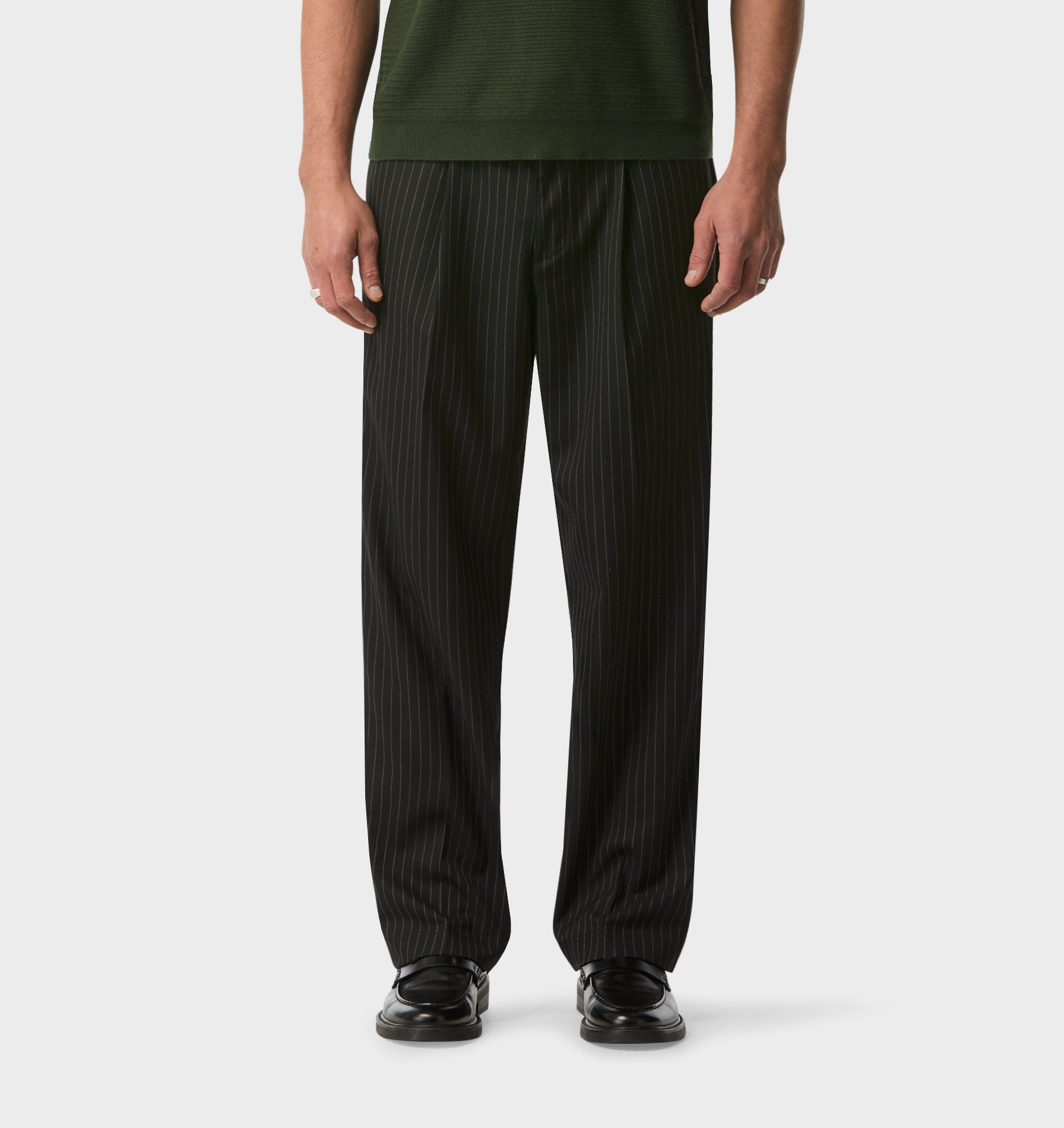 Winston Pant - Black Pinstripe