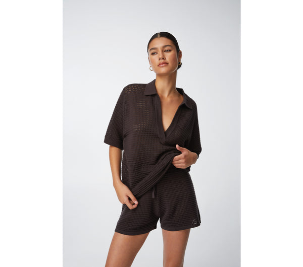 Arlo Knit Short - Charcoal