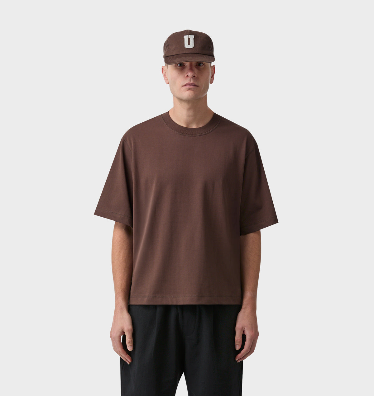 Crop Box Tee - Espresso