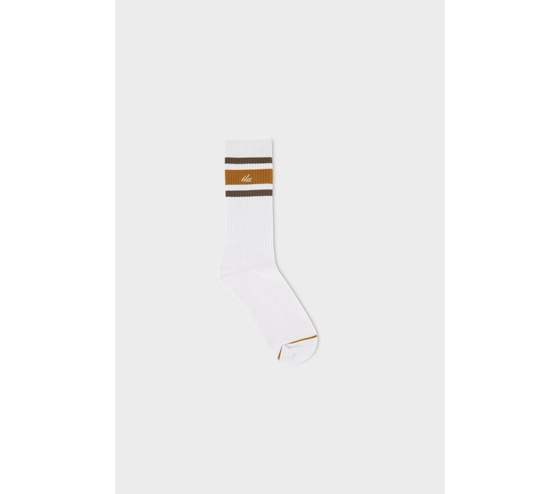 Tottenham Sock - White/Tobacco