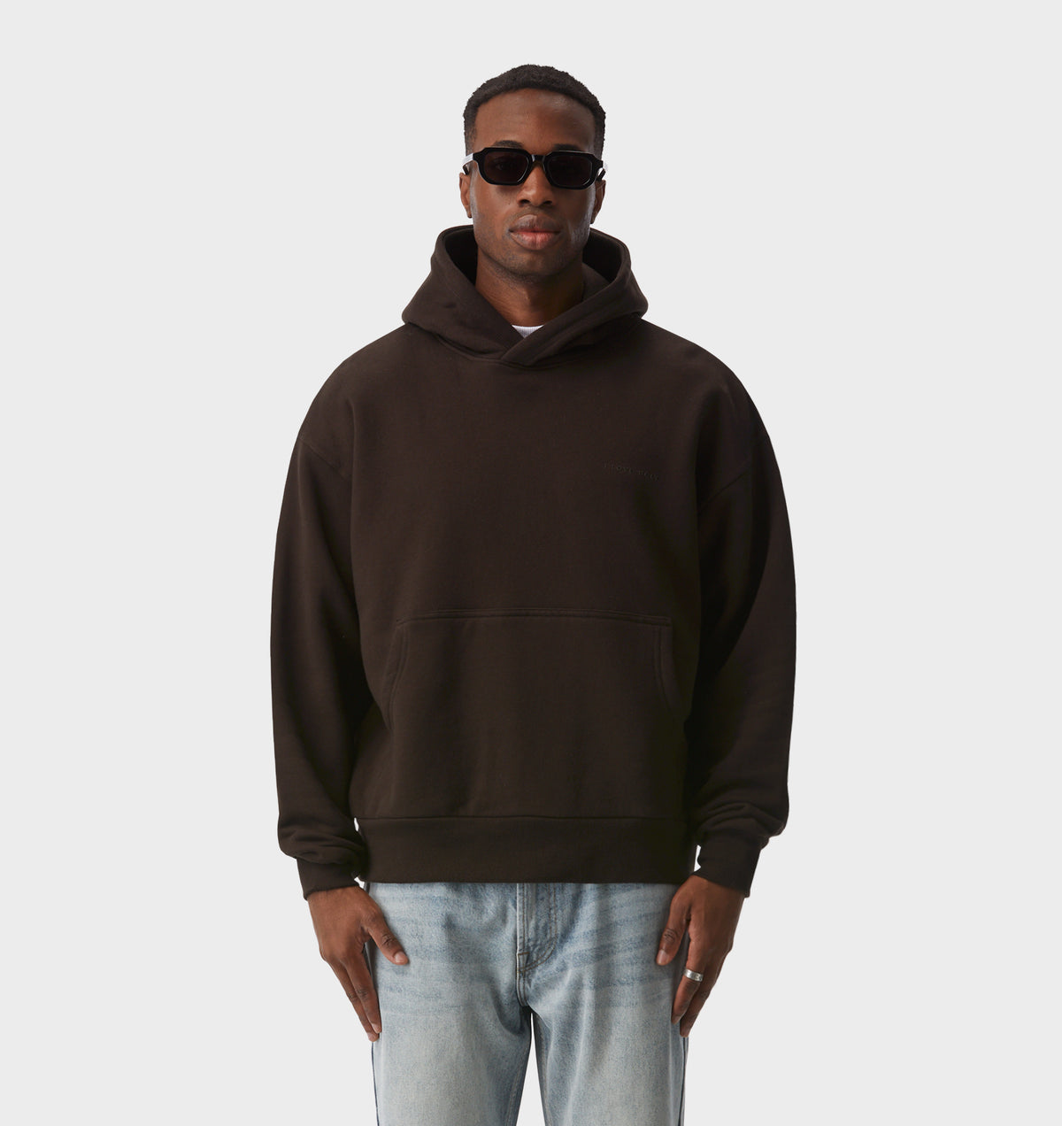 Crop Box Hood - Coffee Bean