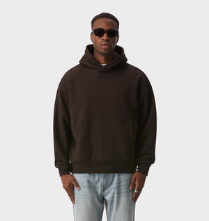 Enzo Cropped Hood - Coffee Bean