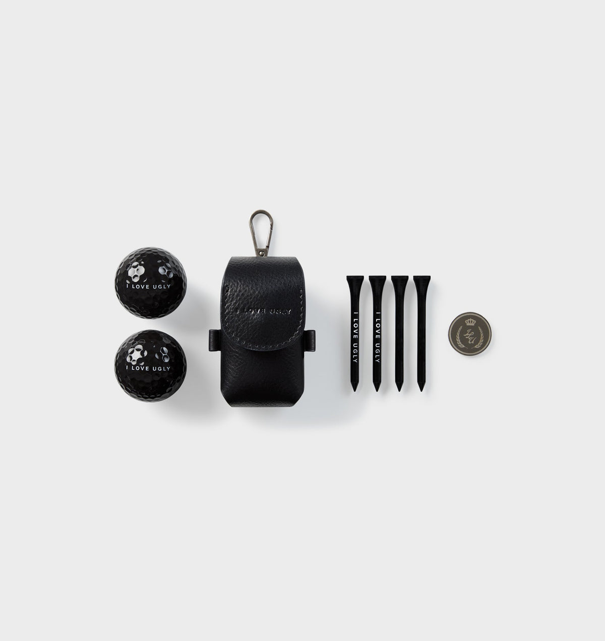 Golf Ball Holder Set - Black