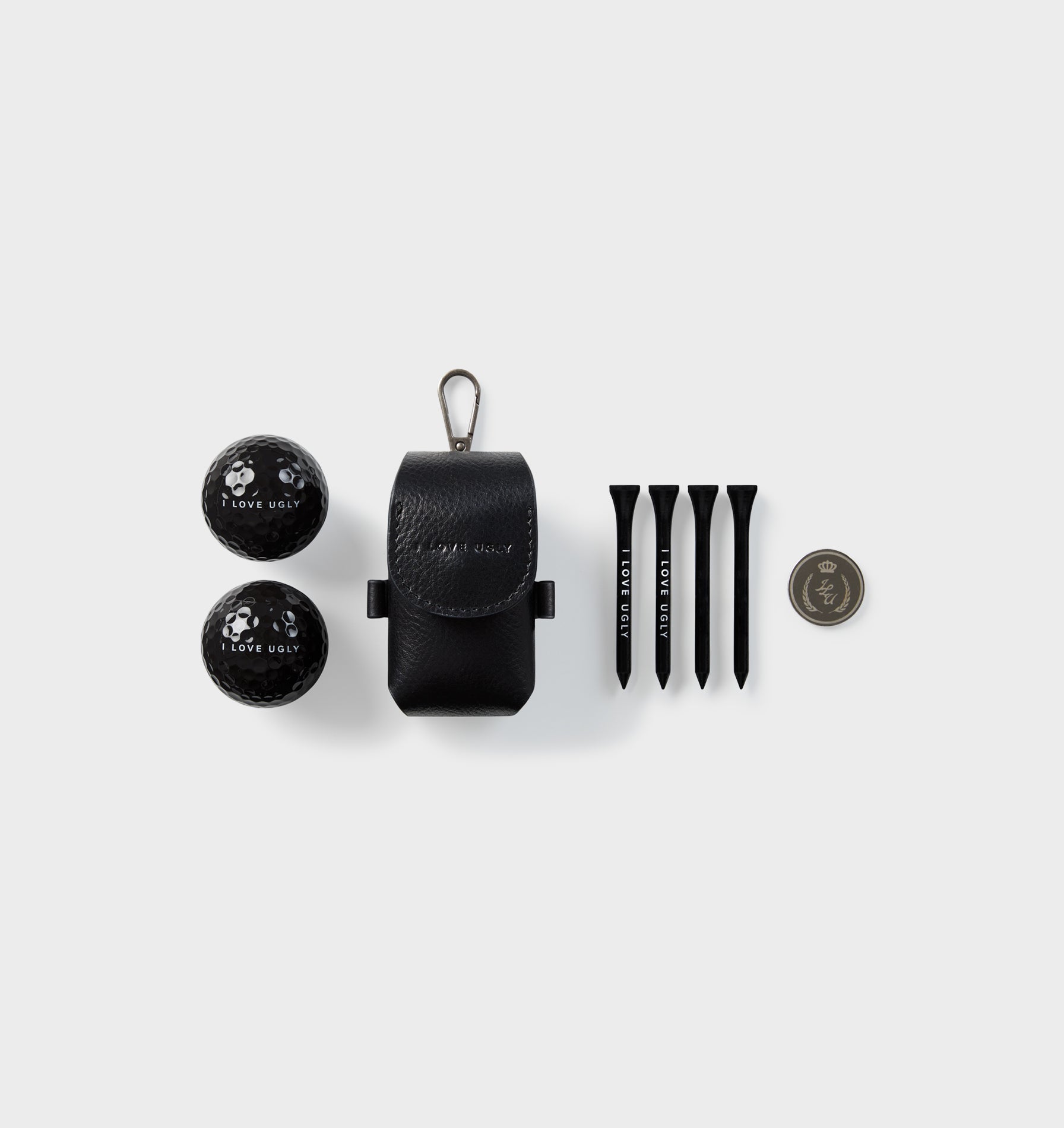 Golf Ball Holder Set - Black